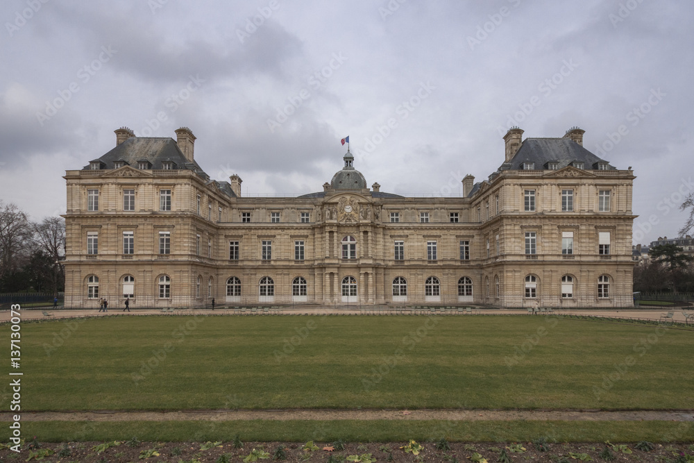 Palais du Luxembourg (The Palace) in the Luxembourg Gardens, Paris, France.