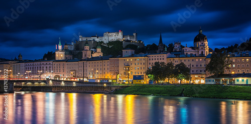 View on Salzburg and its ca...