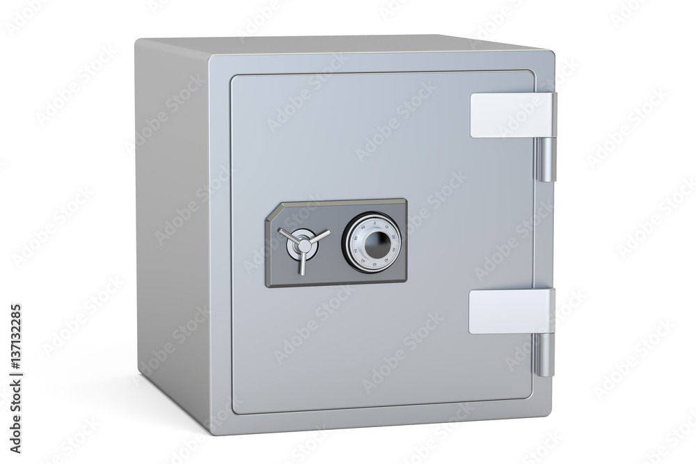 Combination Safe Box, 3D rendering Combination Safe Box, 3D rendering