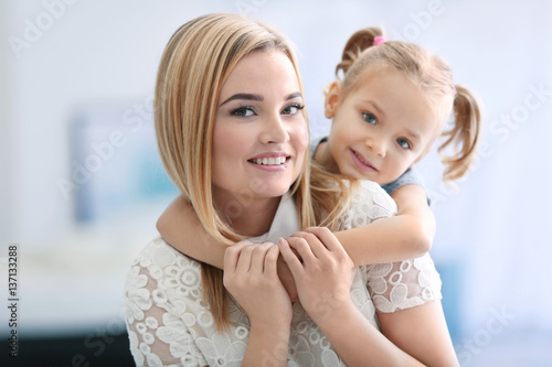 Beautiful young woman and h...