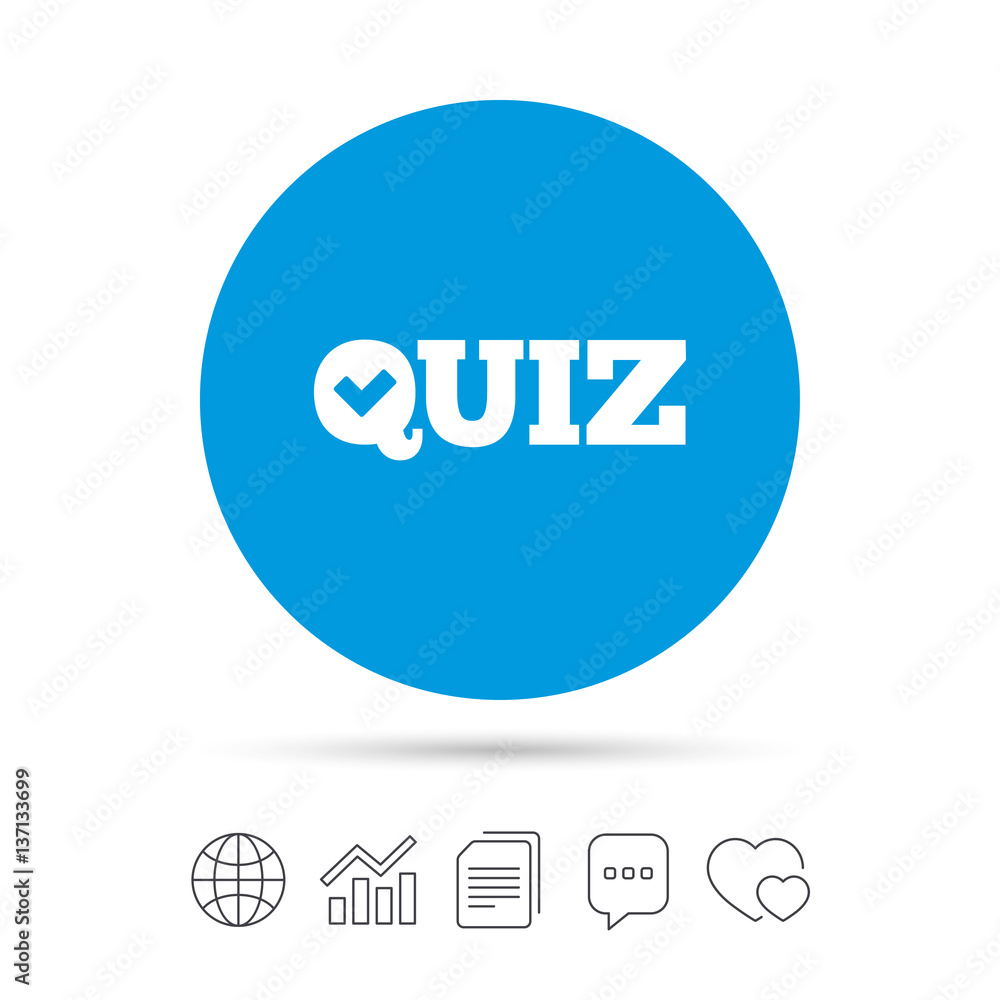 Quiz sign icon. Questions and answers game. Quiz sign icon. Questions and answers game.