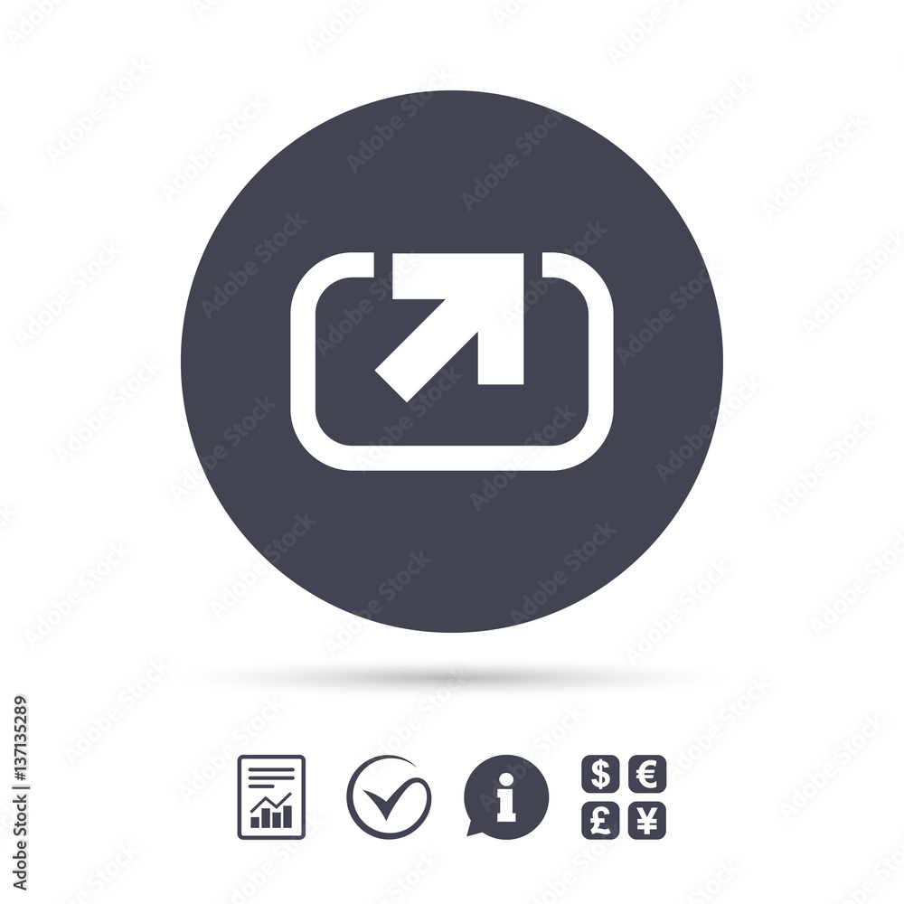 Action sign icon. Share symbol. Action sign icon. Share symbol.