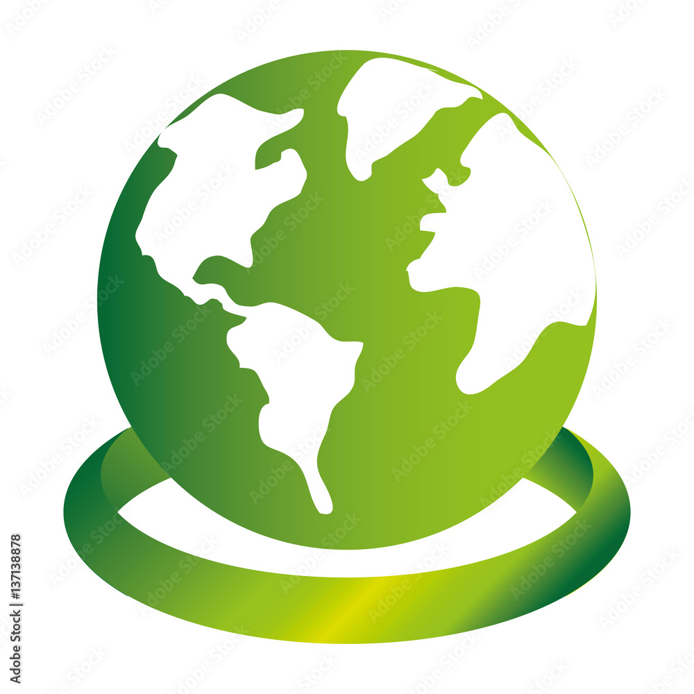 earth world with circular base in 3d vector illustration Stock Vector ...
