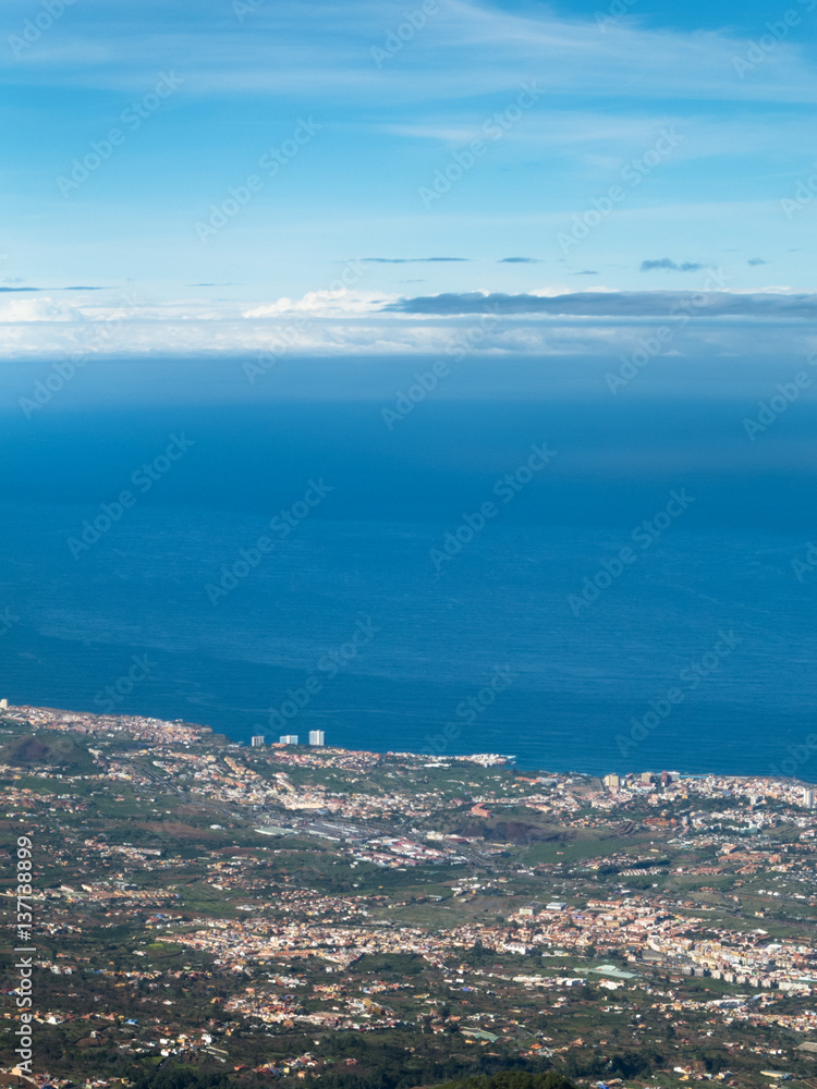 Blick auf den Atlantik von Teneriffa