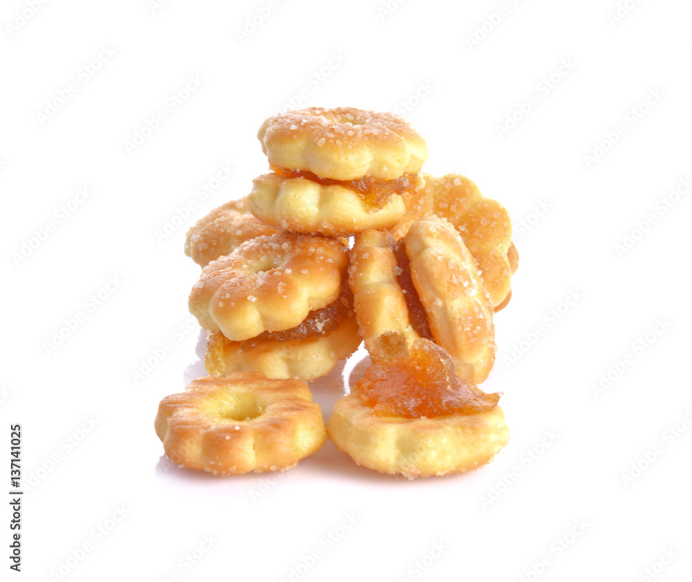 Cookies, sandwiches and pineapple filling Cookies, sandwiches and pineapple filling