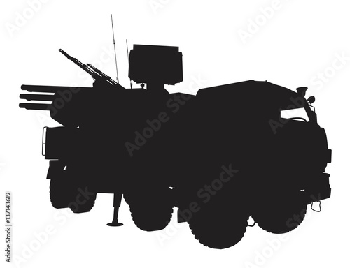 antiaircraft complex vector