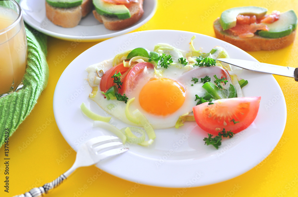 Breakfast eggs Breakfast eggs