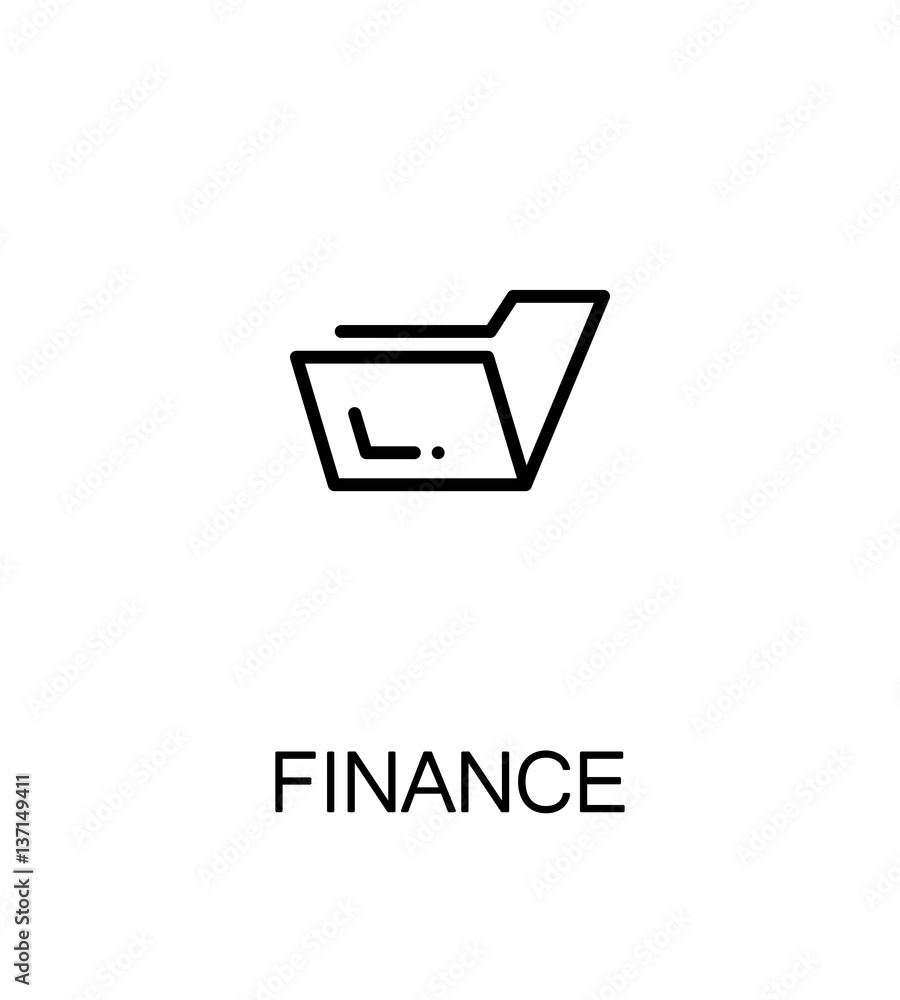 Finance flat icon. Finance flat icon.