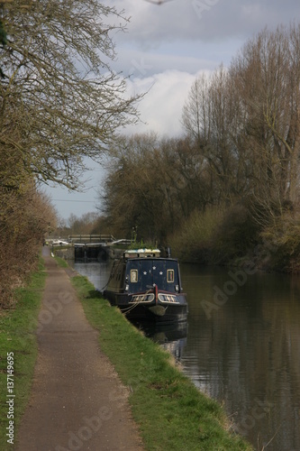 Narrowboat in England