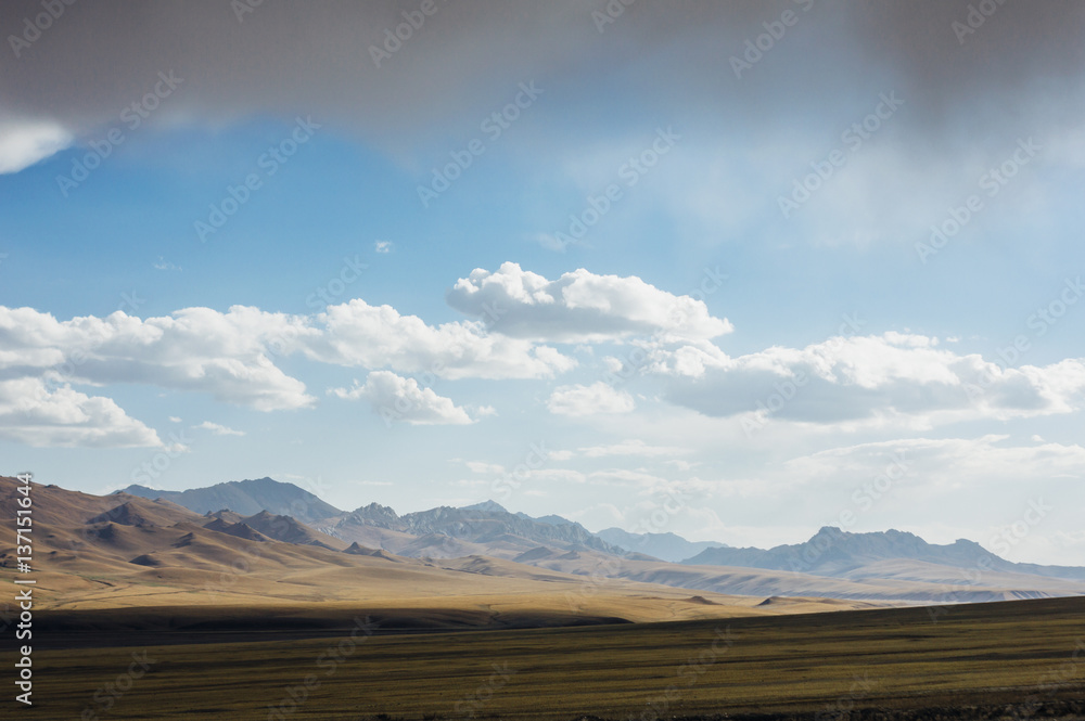 Tian Shan mountains landscape in Kyrgyzstan