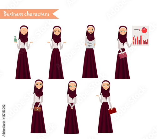 Arab Girl character for scenes.