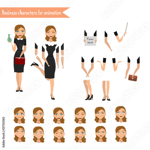 Business Woman for animation