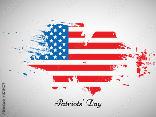 illustration of Patriots Day Background