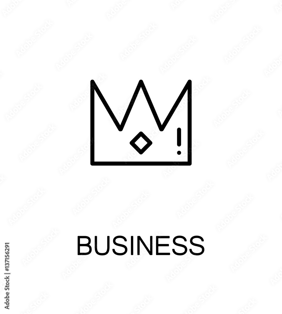 Business flat icon. Business flat icon.