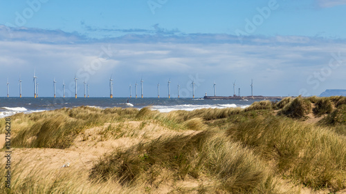 Coast near Seaton Carew  Hartlepool  England  UK