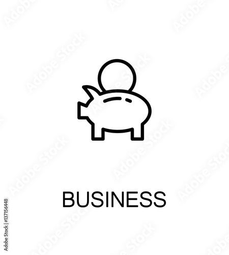 Business flat icon.