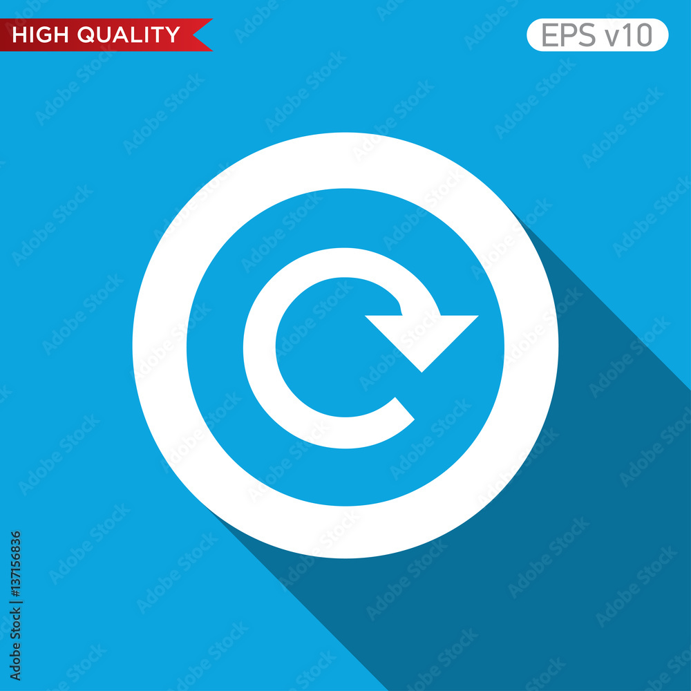 Refresh icon. Button with refresh icon. Modern UI vector. Refresh icon. Button with refresh icon. Modern UI vector.