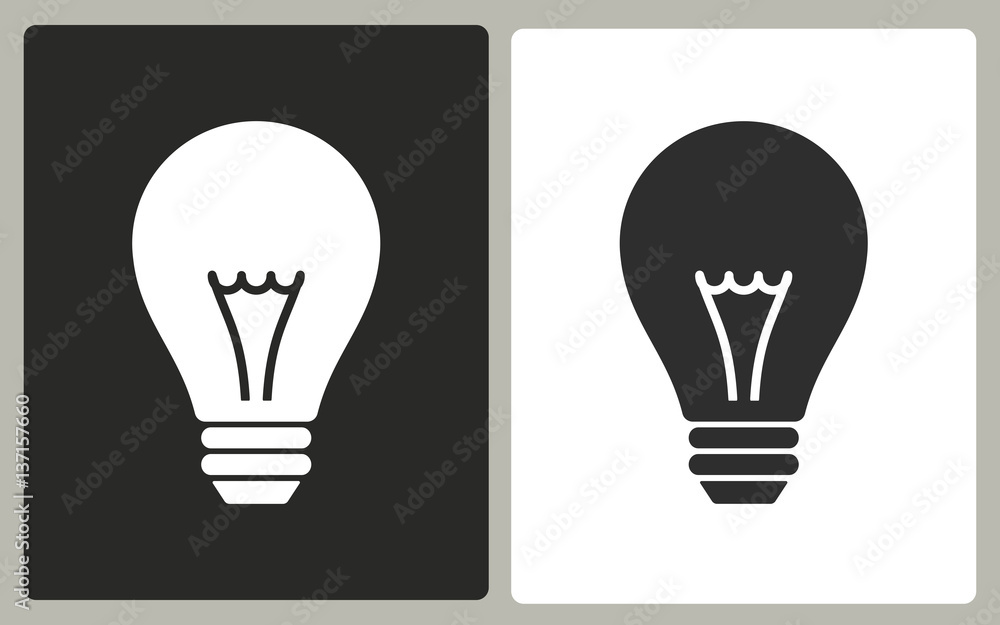 Lamp - vector icon. Lamp - vector icon.