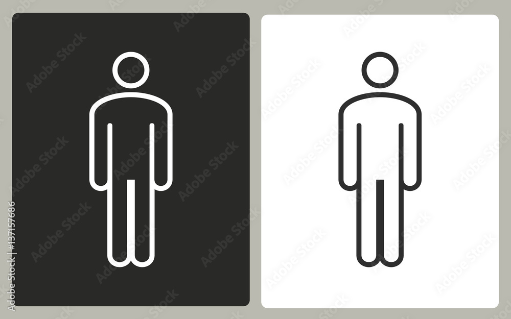 Man - vector icon. Man - vector icon.
