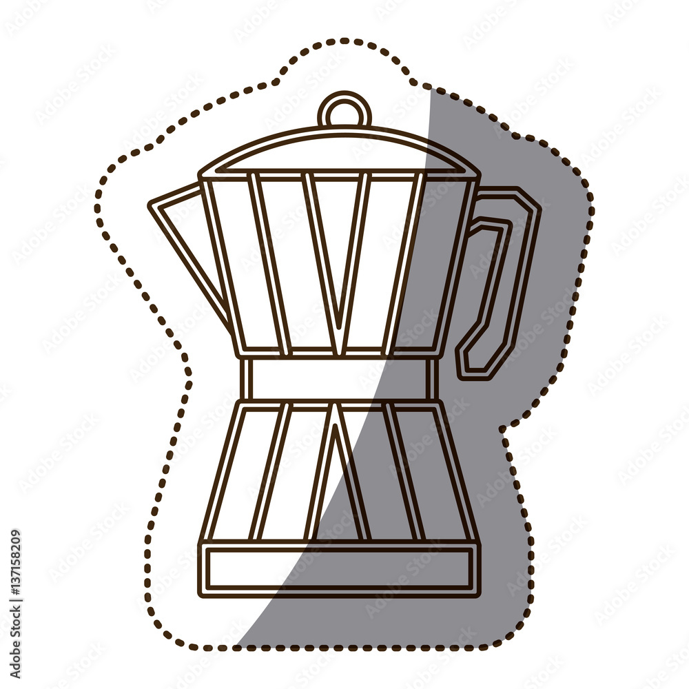 coffee moka pot icon image, vector illustration coffee moka pot icon image, vector illustration
