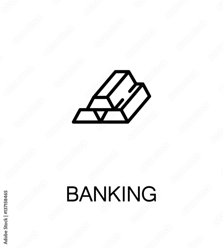 Banking flat icon. Banking flat icon.