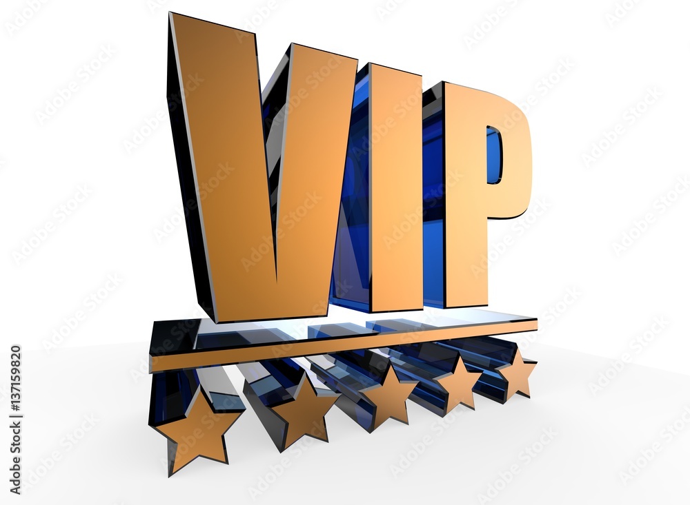 VIP (Very Important Person) sign Stock-Foto | Adobe Stock