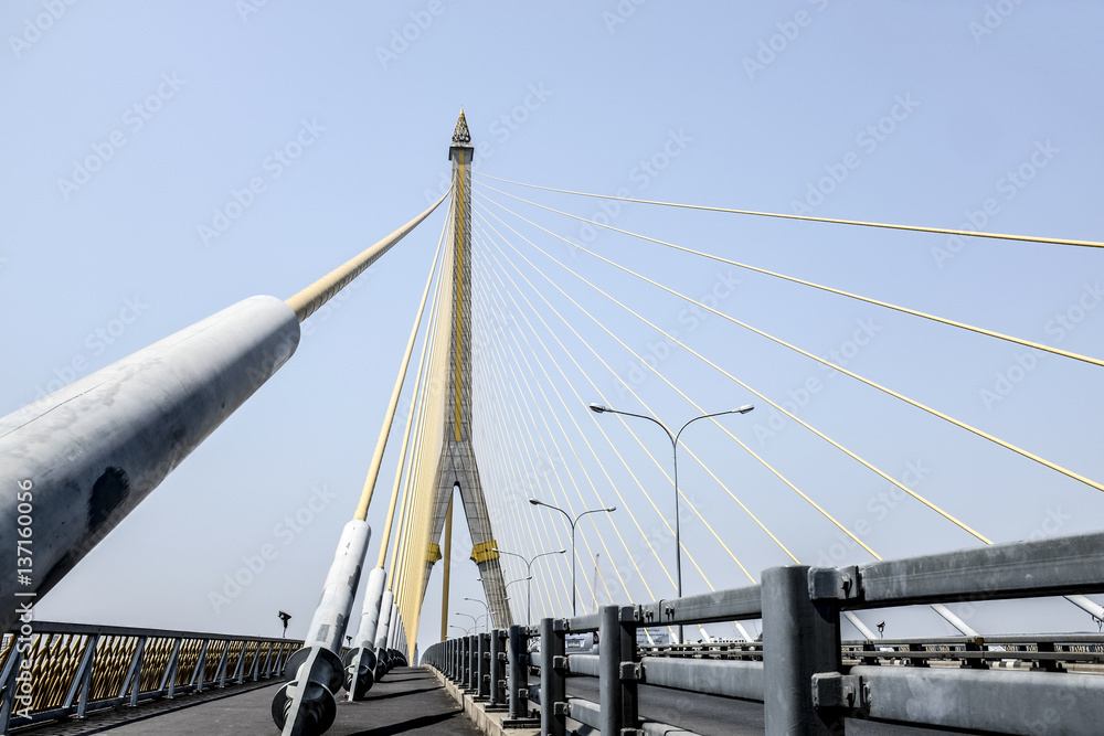 Fototapeta premium cable bridge