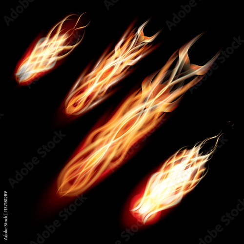 Different Meteors and Comets.