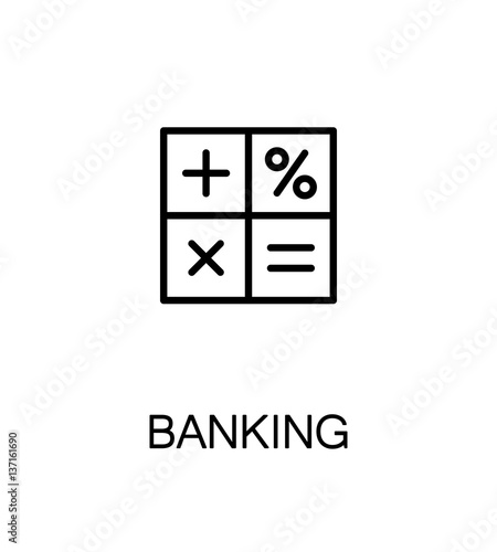 Banking flat icon.