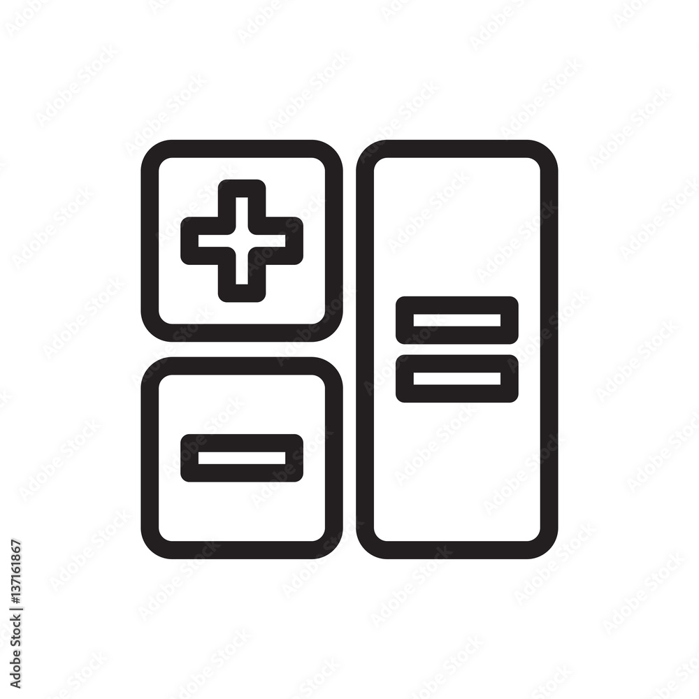 calculator icon illustration calculator icon illustration