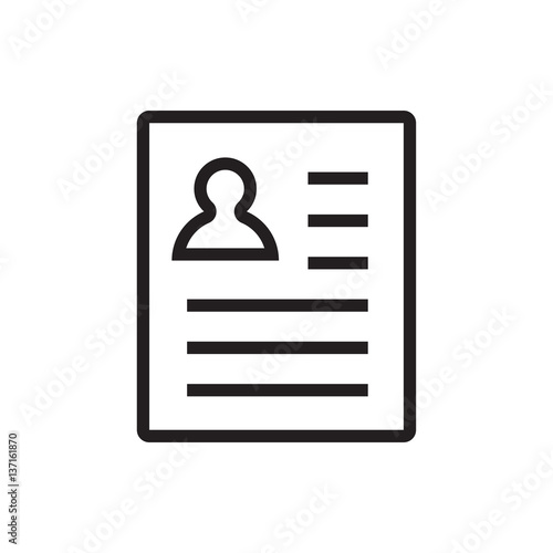 resume icon illustration