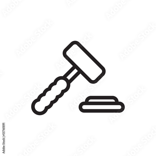 auction hummer icon illustration