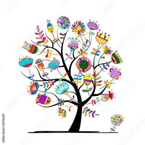 Floral tree for your design