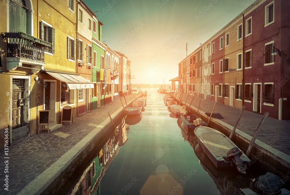 Beautiful view Burano island. Venice, Italy. Beautiful view Burano island. Venice, Italy.