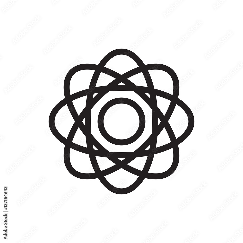 atom icon illustration atom icon illustration