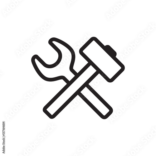 wrench hummer icon illustration