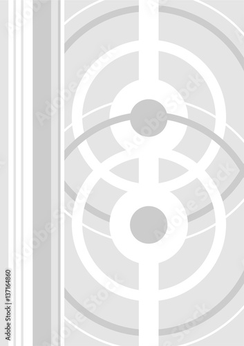 Retro Mod Circles and Stripes