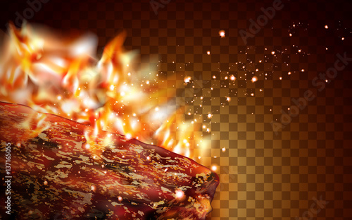 grilled meat element