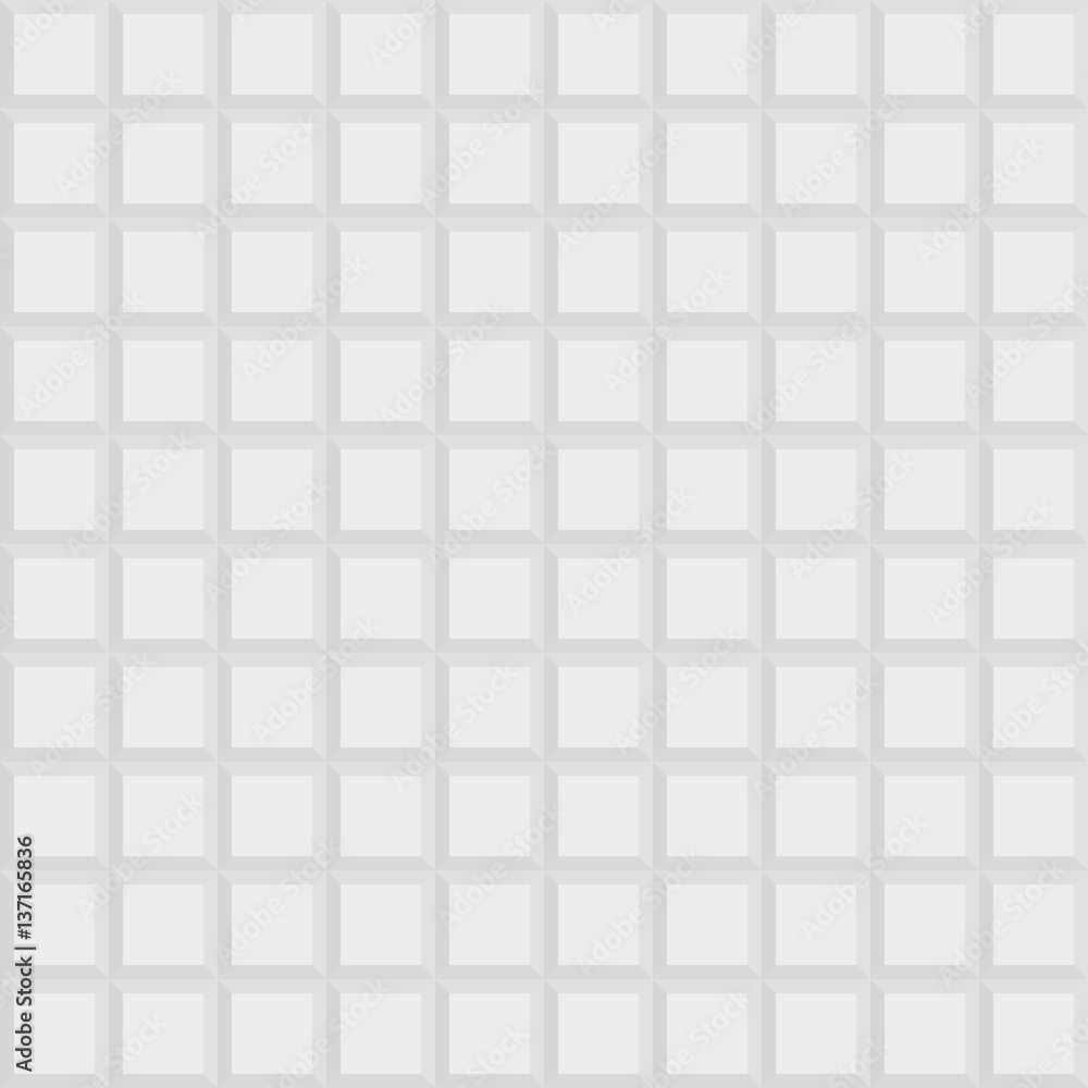 Seamless background. Modern geometric pattern with volume repeating square shapes. Light gray pattern Seamless background. Modern geometric pattern with volume repeating square shapes. Light gray pattern