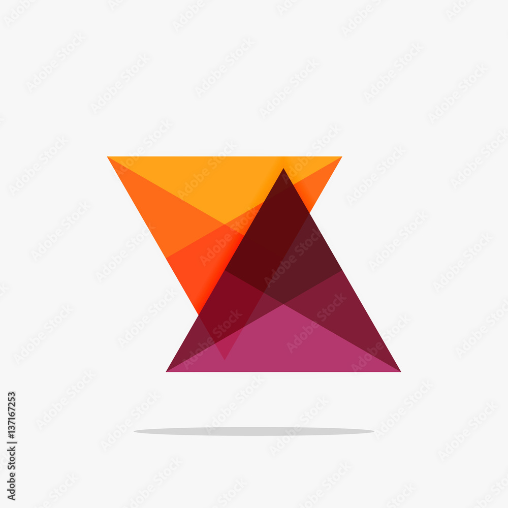 Blank triangle layout business template Blank triangle layout business template