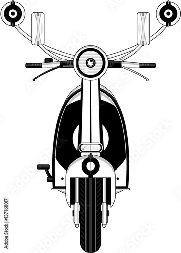 Cool Retro Mod Scooter