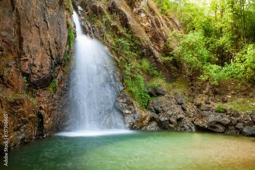 Jok Ka Din waterfall, Kanchanaburi of Thailand