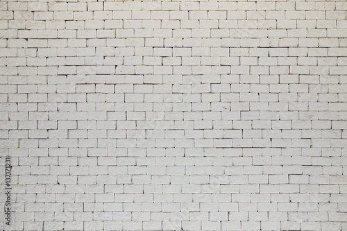 White brick wall texture background