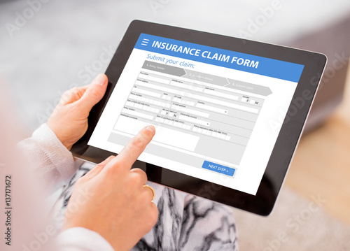 Insurance claim form photo