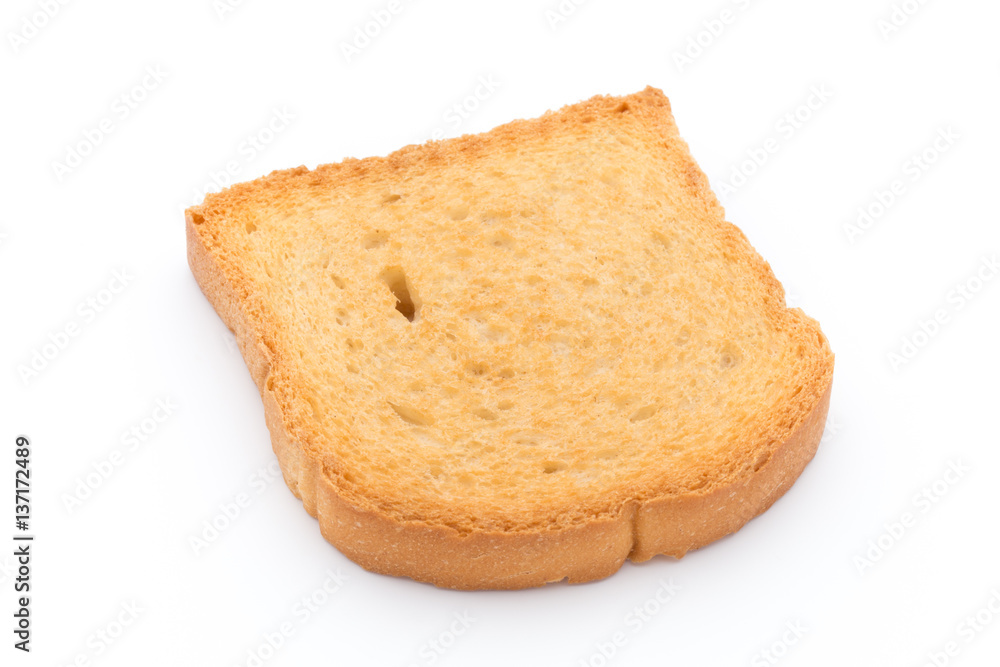 Slices of toast bread on wooden table, top view. Slices of toast bread on wooden table, top view.