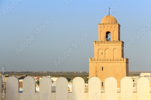 Great Sidi Oqba Mosque in Kairouan, Tunisia photo