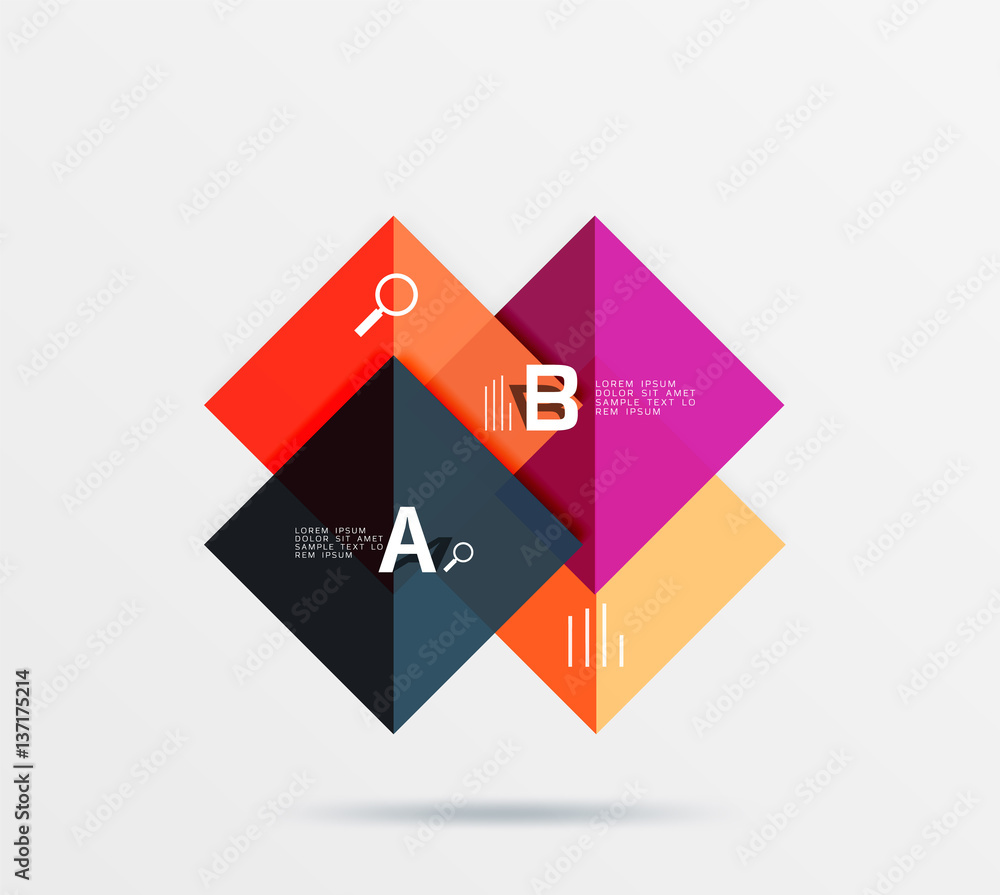 Vector square banner Vector square banner