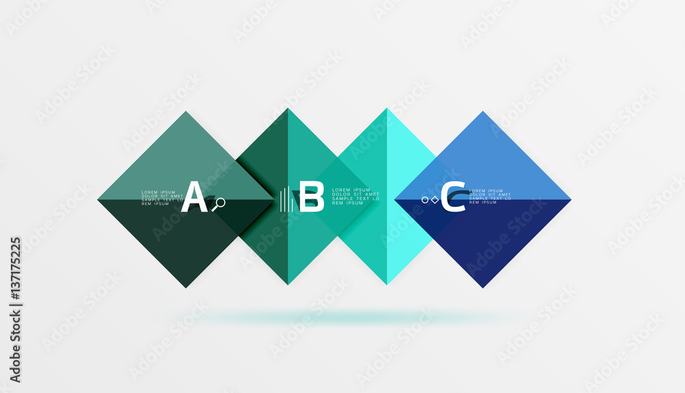 Vector square banner Vector square banner