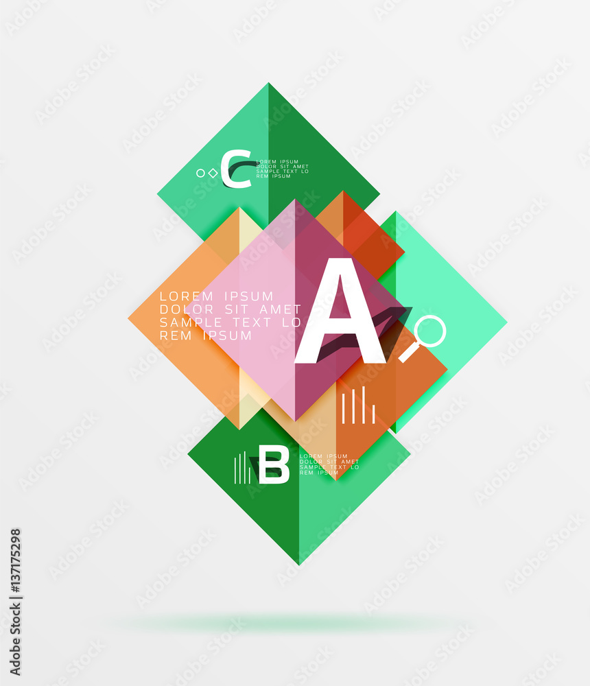 Vector square banner Vector square banner