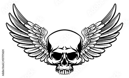 Winged Skull